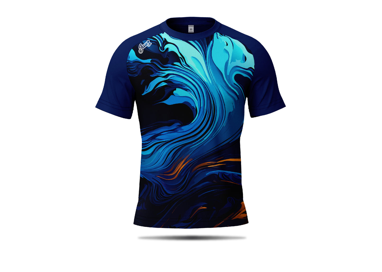 Colorful wavy Short Sleeves Shirt