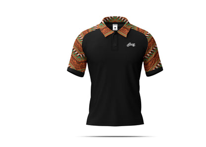 TRIBAL POLO SHIRT  (BLACK EDITION)