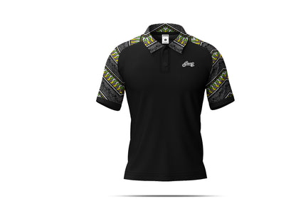 TRIBAL POLO SHIRT  (BLACK EDITION)