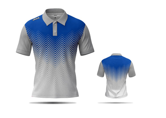 WEAVY BLUE GOLF SHIRT