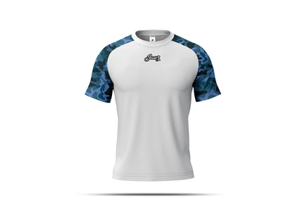 CAMO WHITE T-SHIRT RAGLAN V-4