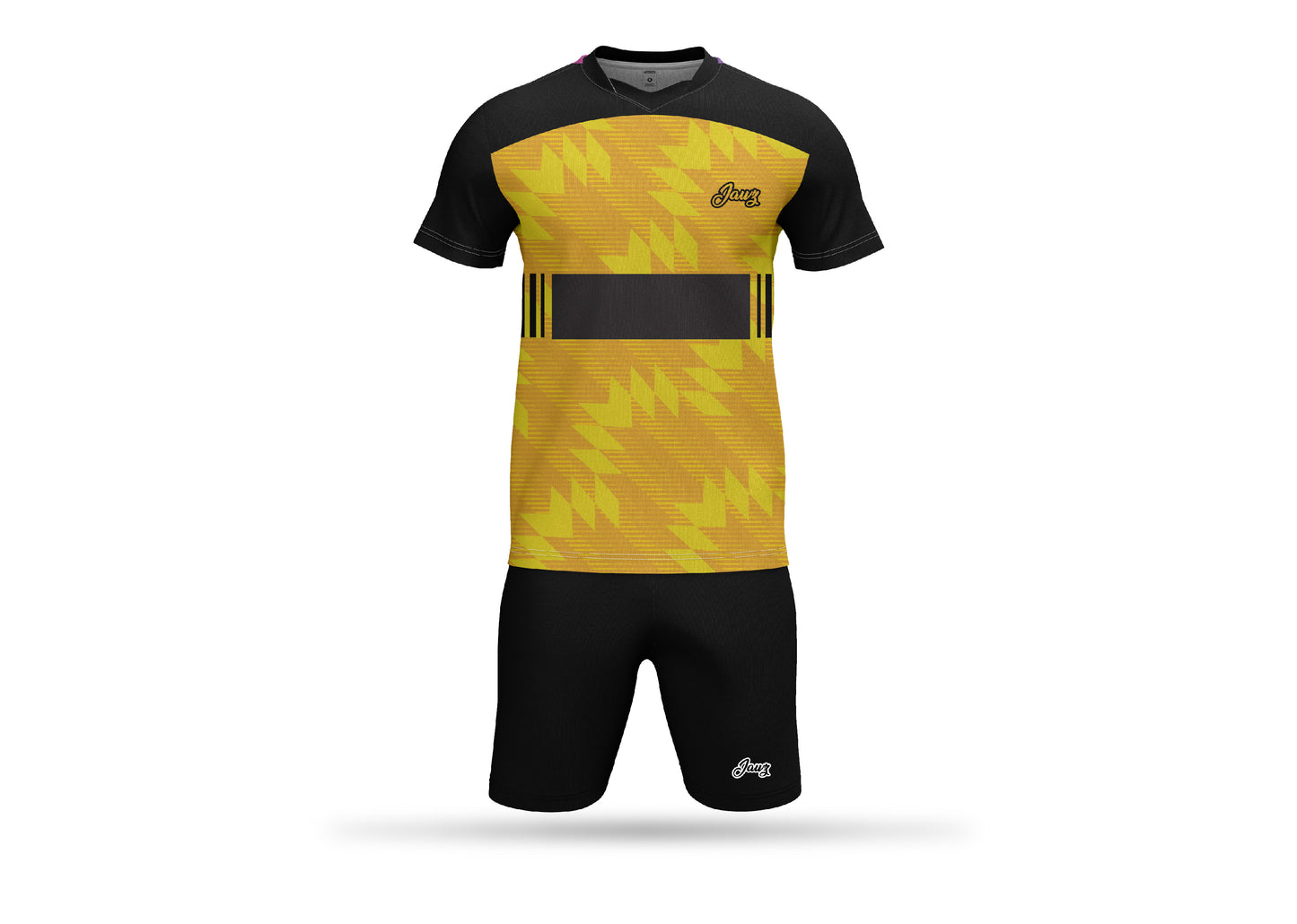 Sports yellow soccer uniform